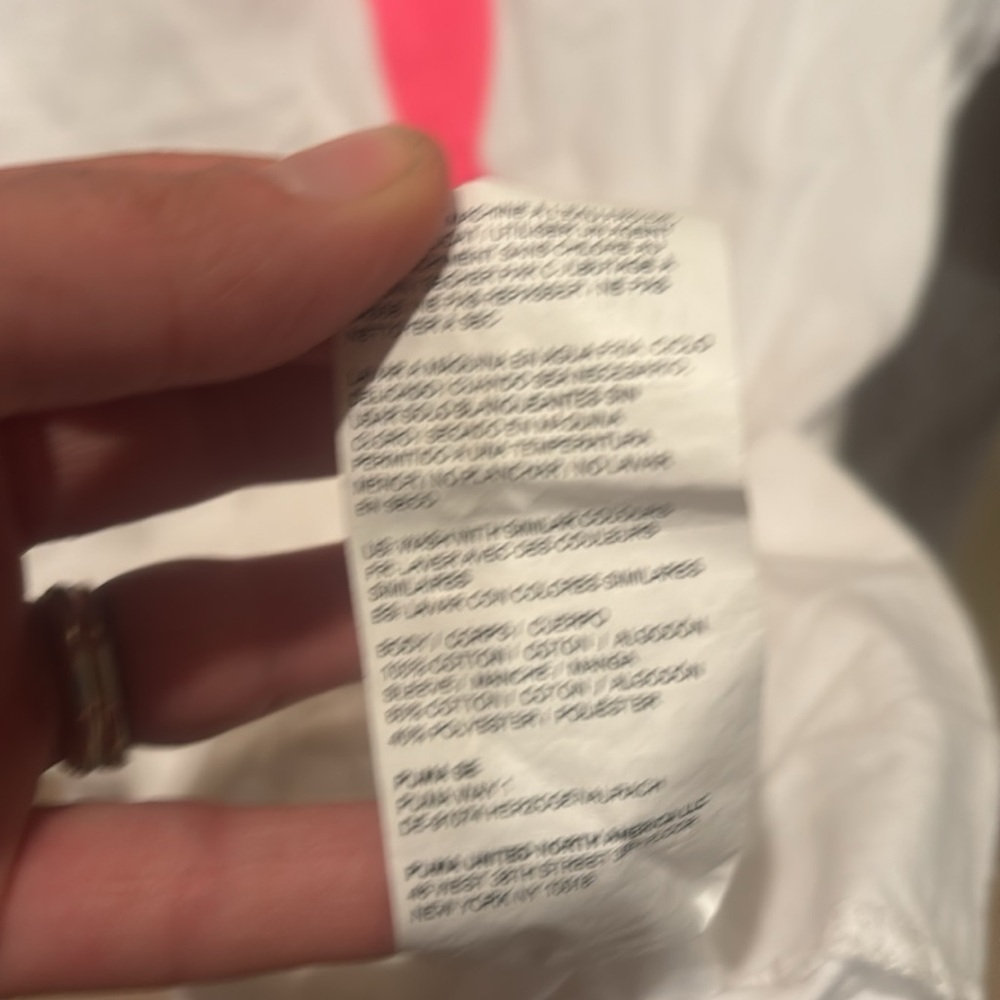 Puma Kids Long Sleeve Tee White and Gray Athletic Design - Picture 9 of 9